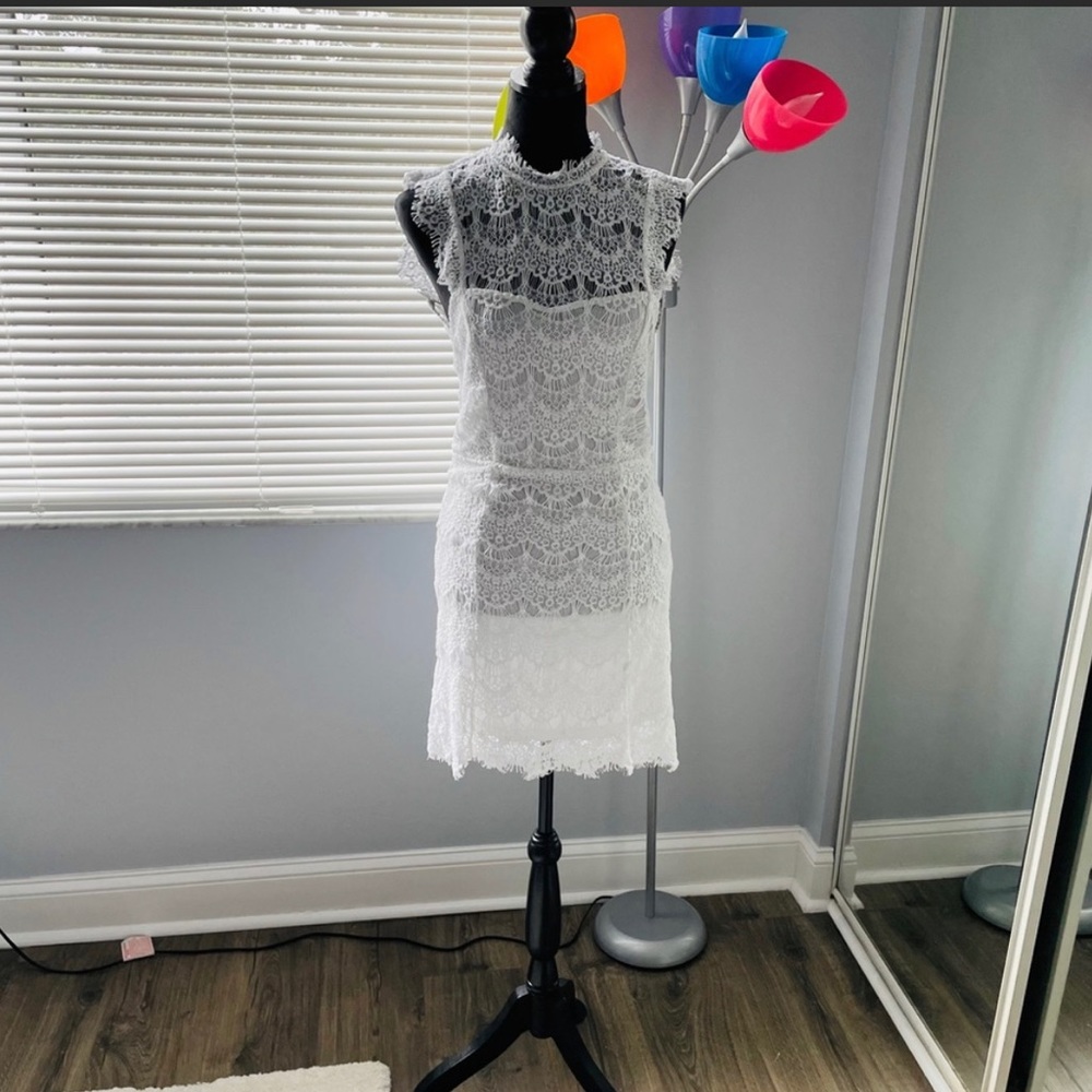 NWT Free People White Crochet Dress